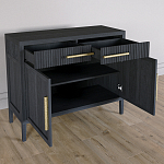 Буфет Primo с двумя ящиками и двумя фасадами Черный дуб варинант исполнения - 4 | Loft Concept в Перми