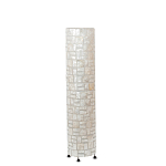 Торшер из перламутра на металлическом каркасе Indonesian Cylinder варинант исполнения - 4 | Loft Concept в Перми