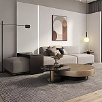 Комплект их 2-х круглых дизайнерских журнальных столов Difelap варинант исполнения - 2 | Loft Concept в Перми