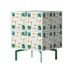 Тумба  с рисунком ShortT Pina Colada Green варинант исполнения - 3 | Loft Concept в Перми