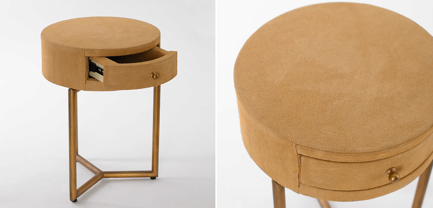 Приставной стол Suede Side Table Приставной стол Suede Side Table - Loft-Concept в Перми