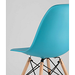 Пластиковый стул на ножках из массива бука Eames Torquoise варинант исполнения - 3 | Loft Concept в Перми
