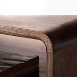 Кофейный стол из дерева с ящиком и нишей для хранения Coffee Walnut Table варинант исполнения - 6 | Loft Concept в Перми