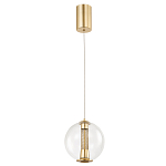 Подвесной светильник с плафоном в форме шара Inner Gleam Orb gold варинант исполнения - 4 | Loft Concept в Перми