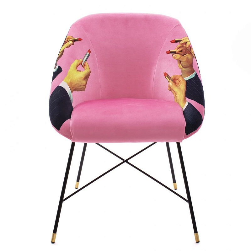 Кресло Seletti Padded Chair Lipsticks Pink Розовый (Rose) в Перми | Loft Concept 