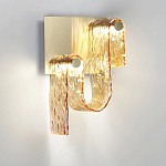 Бра волнистой формы из фактурного стекла Wave варинант исполнения - 6 | Loft Concept в Перми