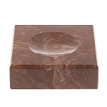 Подставка под шар квадратная из натурального камня Лемезит Natural Stone Sphere Stands варинант исполнения - 1 | Loft Concept в Перми