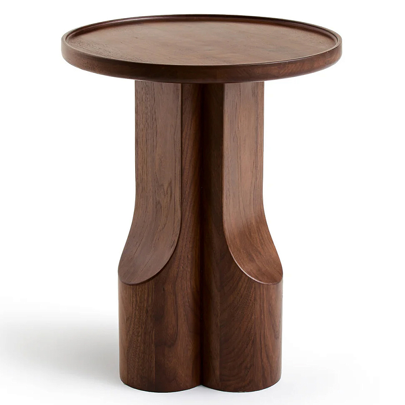 Приставной столик из массива дерева Walnut Triple Орех Приставной столик из массива дерева Walnut Triple Орех в Перми | Loft Concept