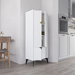 Комод белый с 4-мя дверцами на металлических ножках SPARK MULTIPURPOSE CABINET WHITE варинант исполнения - 7 | Loft Concept в Перми