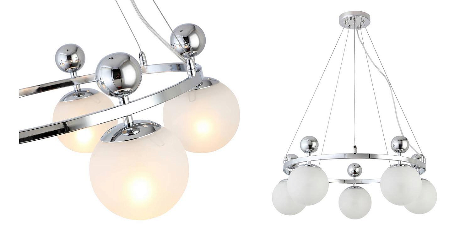 Люстра Demian Chrome Chandelier Люстра Demian Chrome Chandelier - Loft-Concept в Перми