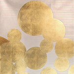 Обои ручная роспись в стиле Арт-деко Namban Colourway SC-289 on gold gilded paper варинант исполнения - 2 | Loft Concept в Перми