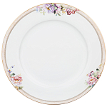 Сервиз столовый из фарфора белый с цветочным принтом на 6 персон 23 предмета Flower Porcelain Collection варинант исполнения - 3 | Loft Concept в Перми