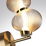 Бра с 2-мя рифлеными стеклянными шарами Marcelh Light варинант исполнения - 8 | Loft Concept в Перми