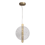 Подвесной светильник с круглым стеклянным плафоном Gingham варинант исполнения - 5 | Loft Concept в Перми