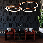 Гипсовая 3D Панель HEXAGON TEMPLE варинант исполнения - 1 | Loft Concept в Перми