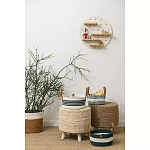 Корзина для хранения с ручками Interlacement Green  варинант исполнения - 6 | Loft Concept в Перми