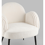 Полукресло Wave Stripes букле белый варинант исполнения - 2 | Loft Concept в Перми