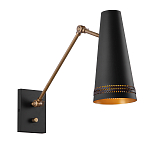 Бра черного цвета с конусным металлическим плафоном Alora варинант исполнения - 1 | Loft Concept в Перми