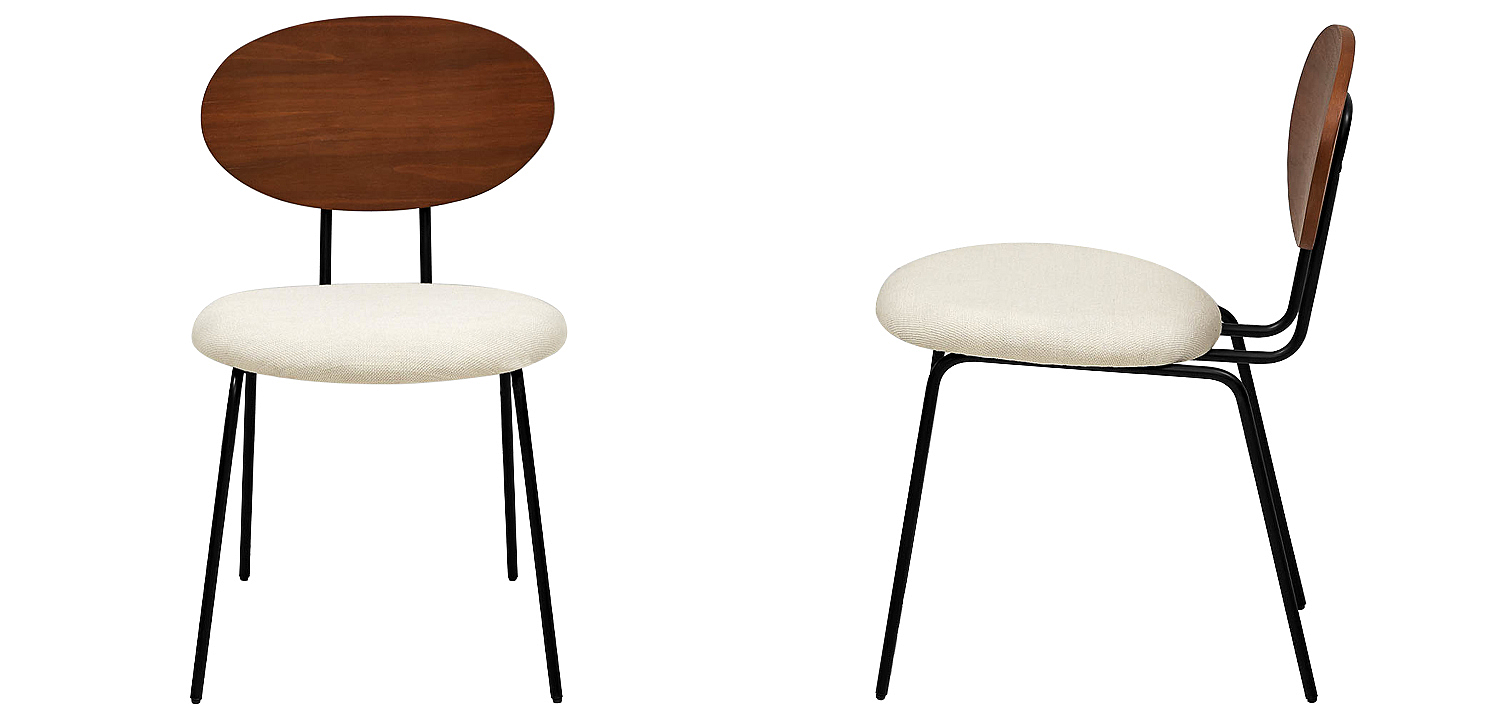 Стул на металлических ножках с деревянной спинкой Ram Loft Chair Стул на металлических ножках с деревянной спинкой Ram Loft Chair - Loft-Concept в Перми