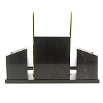 Настольный письменный набор из мрамора и змеевика с гербом России Marble Accessory варинант исполнения - 4 | Loft Concept в Перми