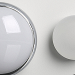 Бра овальной формы белого цвета с 2-мя лампами Lunar Pebbles варинант исполнения - 7 | Loft Concept в Перми