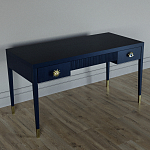 Письменный стол Elsa Dreams Blue Шпон дерево с двумя ящиками варинант исполнения - 2 | Loft Concept в Перми