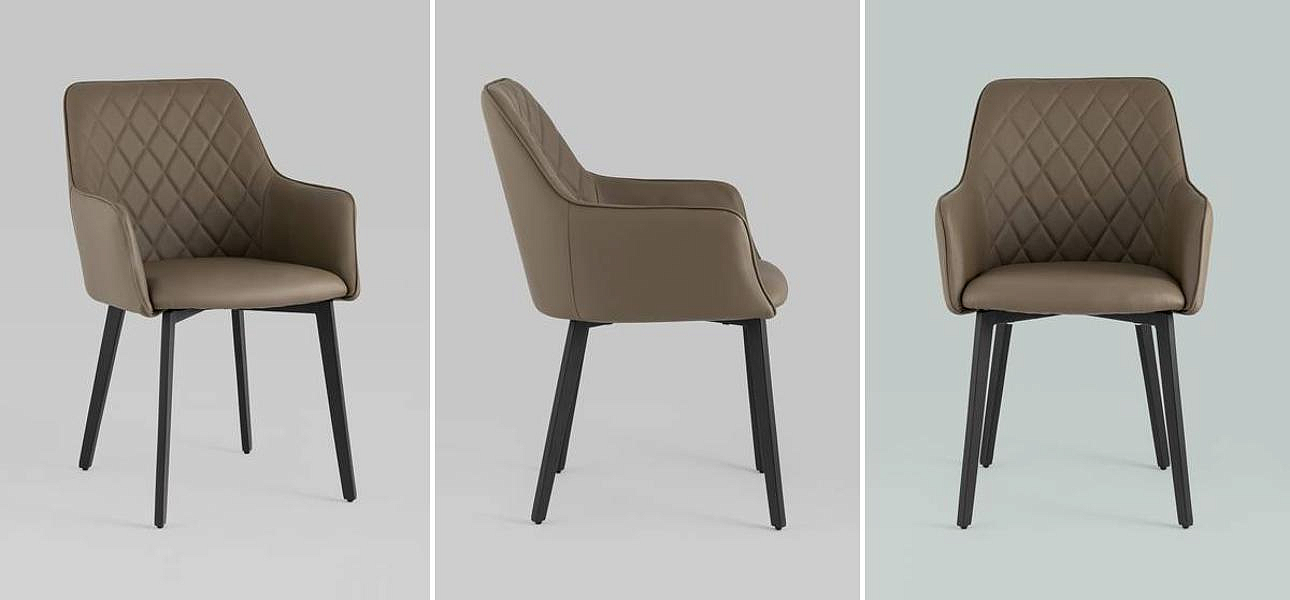 Стул Seoul Chair Коричневая Экокожа Стул Seoul Chair Коричневая Экокожа - Loft-Concept в Перми