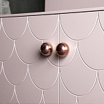 Дизайнерский комод розовый с фактурным фасадом Tiles варинант исполнения - 2 | Loft Concept в Перми