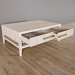 Кофейный стол Primo с двумя ящиками Светлый дуб варинант исполнения - 8 | Loft Concept в Перми