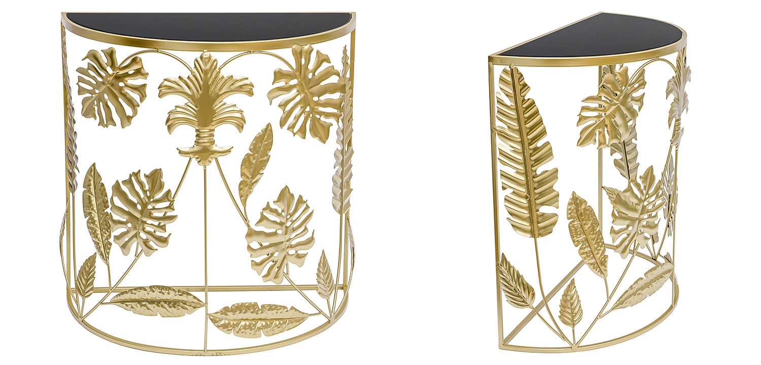 Консоль Tropical Gold Leaves Console Консоль Tropical Gold Leaves Console - Loft-Concept в Перми