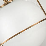 Подвесной светильник с белым плафоном в форме шара в арочной подвеске Hinkley варинант исполнения - 18 | Loft Concept в Перми