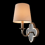 Бра с белым текстильным абажуром и фигурным основанием с зеркальной вставкой Vitorino варинант исполнения - 21 | Loft Concept в Перми