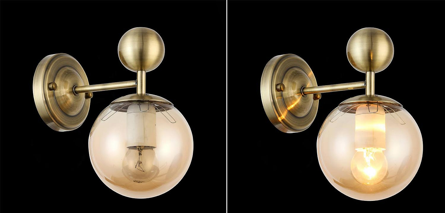 Бра Demian Bronze Wall Lamp Бра Demian Bronze Wall Lamp - Loft-Concept в Перми