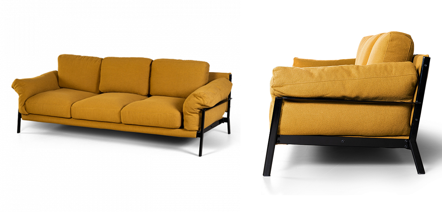 Диван Harald Mustard Sofa Диван Harald Mustard Sofa - Loft-Concept в Перми