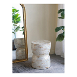 Приставной столик с мозаичным рисунком из раковин устриц Bone Inlay варинант исполнения - 5 | Loft Concept в Перми