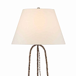 Торшер с конусовидным тканевым абажуром и фактурным каркасом Industrial Profile варинант исполнения - 2 | Loft Concept в Перми