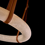 Люстра в форме обруча из натурального камня Minerals of Light варинант исполнения - 3 | Loft Concept в Перми