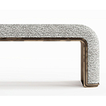 Банкетка Forli с элегантными латунными вставками  варинант исполнения - 2 | Loft Concept в Перми