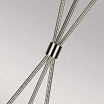 Торшер на трех тонких перекрещенных ножках с белым конусным абажуром из льна Feiss варинант исполнения - 7 | Loft Concept в Перми