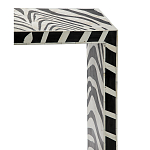 Консоль Дизайнерская Kenya Console ZEBRA Bone Inlay black варинант исполнения - 2 | Loft Concept в Перми