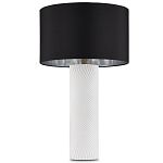 Настольная лампа с белым фактурным корпусом и черным абажуром Twisted варинант исполнения - 4 | Loft Concept в Перми