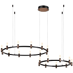 Люстра подвесная с цилиндрическими плафонами на двух круглых подвесах  Arnaut Light варинант исполнения - 4 | Loft Concept в Перми