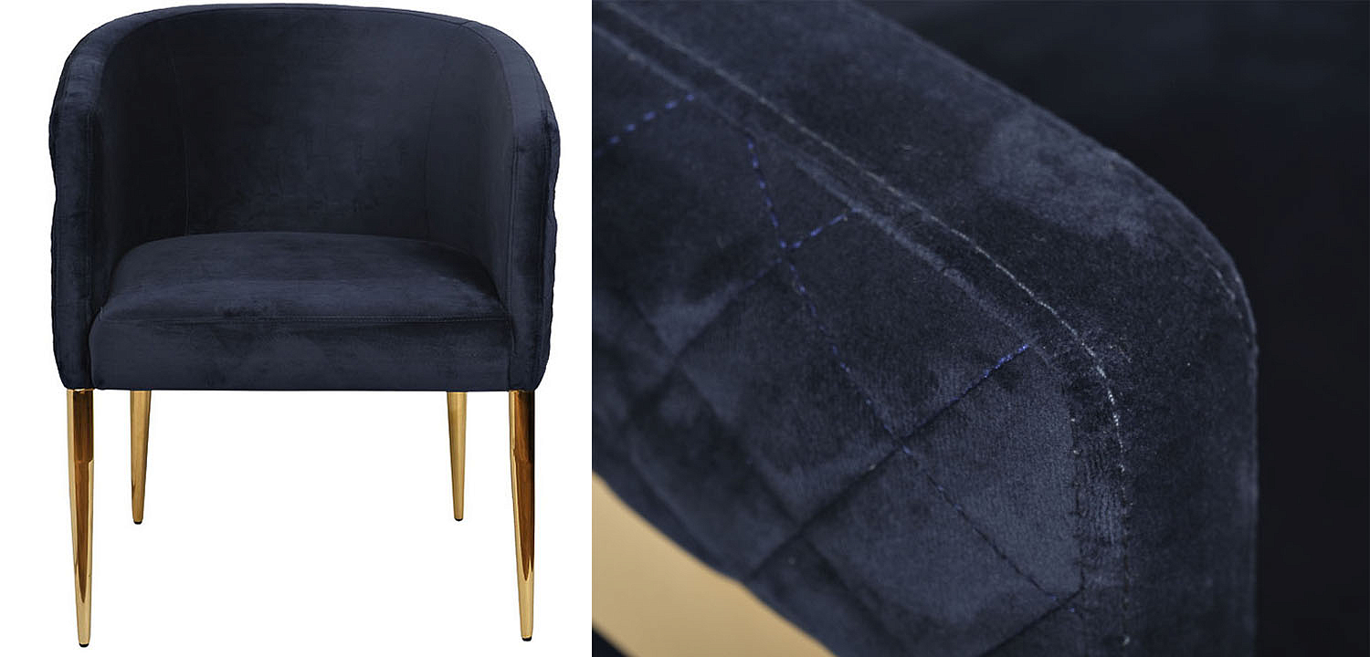 Полукресло Jhon blue velour Полукресло Jhon blue velour - Loft-Concept в Перми