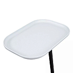 Столик приставной с прямоугольной серой столешницей Steel Stable Table варинант исполнения - 4 | Loft Concept в Перми