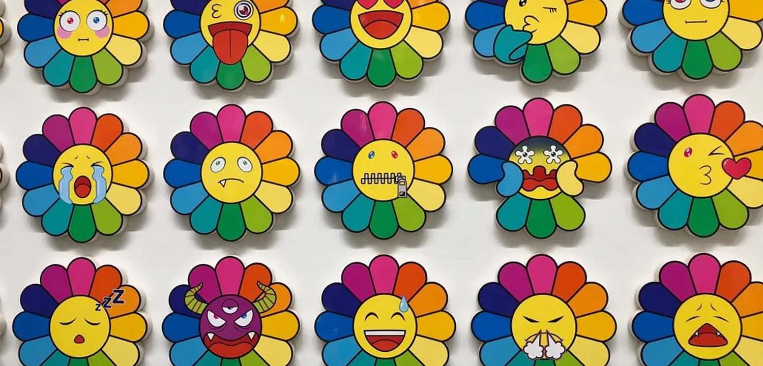Арт-объекты на стену веселые цветы Takashi Murakami flower Арт-объекты на стену веселые цветы Takashi Murakami flower - Loft-Concept в Перми