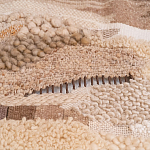 Тканый вручную монументальный настенный гобелен Earth Flow варинант исполнения - 2 | Loft Concept в Перми