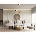 Люстра подвесная светодиодная в виде волнообразной ленты Ribbon Vortex варинант исполнения - 26 | Loft Concept в Перми