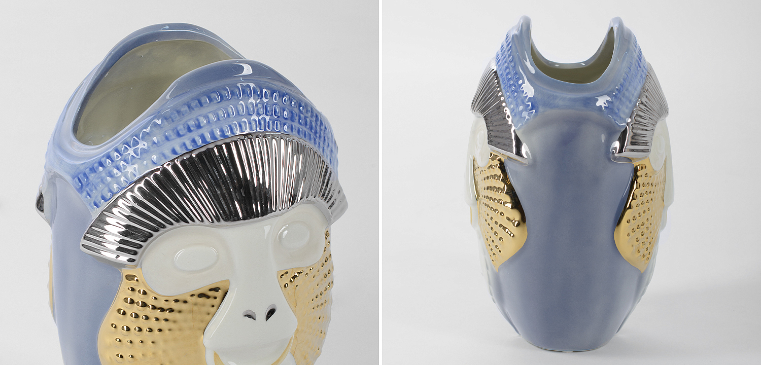 Ваза Primates Kandti Decoration blue Ваза Primates Kandti Decoration blue - Loft-Concept в Перми