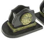 Настольный письменный набор из змеевика из 7-ми элементов Successful Leader варинант исполнения - 5 | Loft Concept в Перми