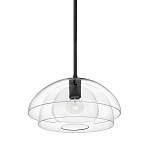 Подвесной светильник с прозрачным двойным стеклянным плафоном в форме купола и внутренней сферой Hinkley варинант исполнения - 1 | Loft Concept в Перми